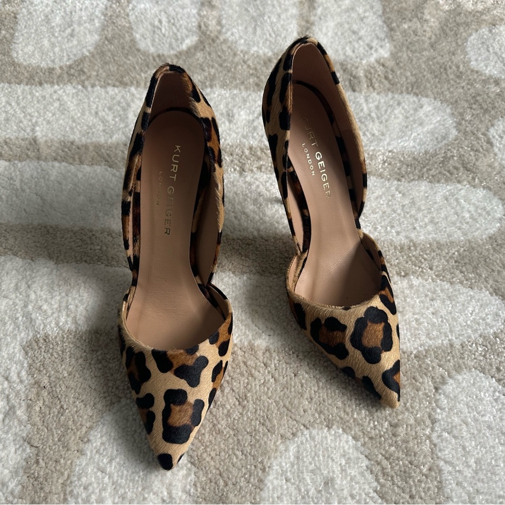 Kurt Geiger Leopard Calf Hair Pumps